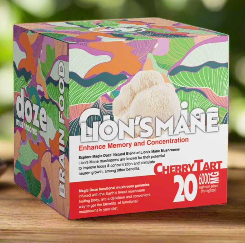 Lion's Mane Gummies (Cherry Tart) - Brain Food By Magic Doze™