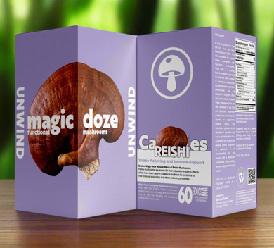 Reishi Mushroom Capsules - Unwind By Magic Doze™